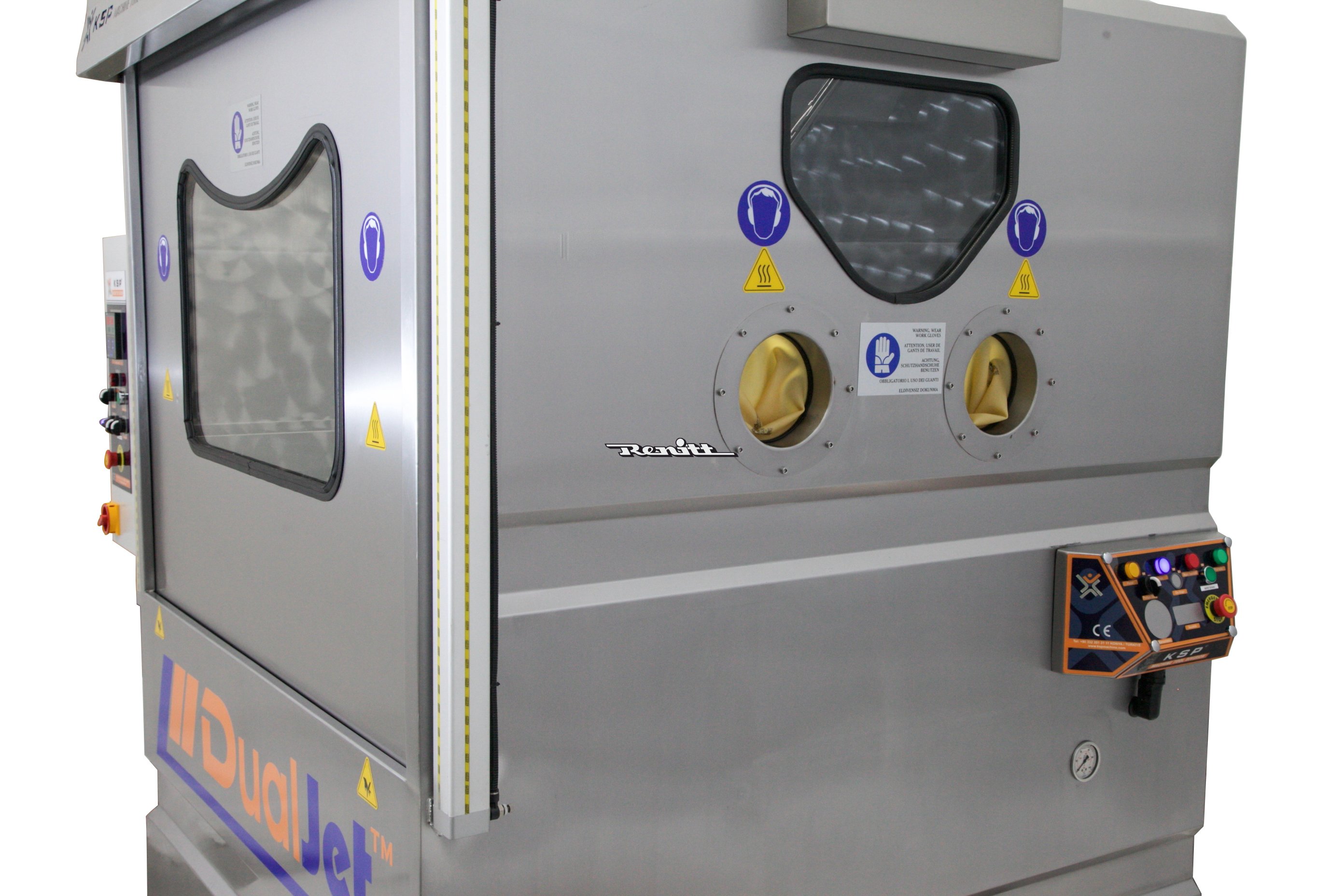 H&oslash;jtryks Kabine Vaske Maskine Med Roterende Kurv Automatisk Og Manuel Dualjet X 16